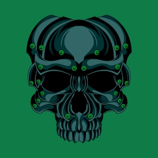 green iron skull T-Shirt