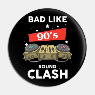 90s Sound Clash Music Pin