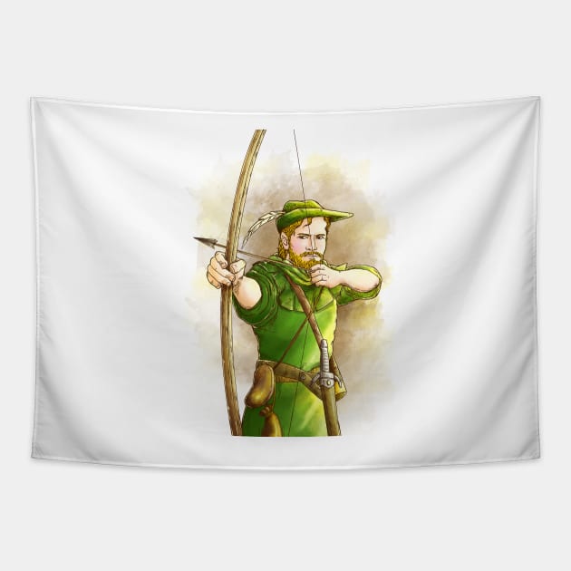 Robin Hood, the Legend II Tapestry by reynoldjay