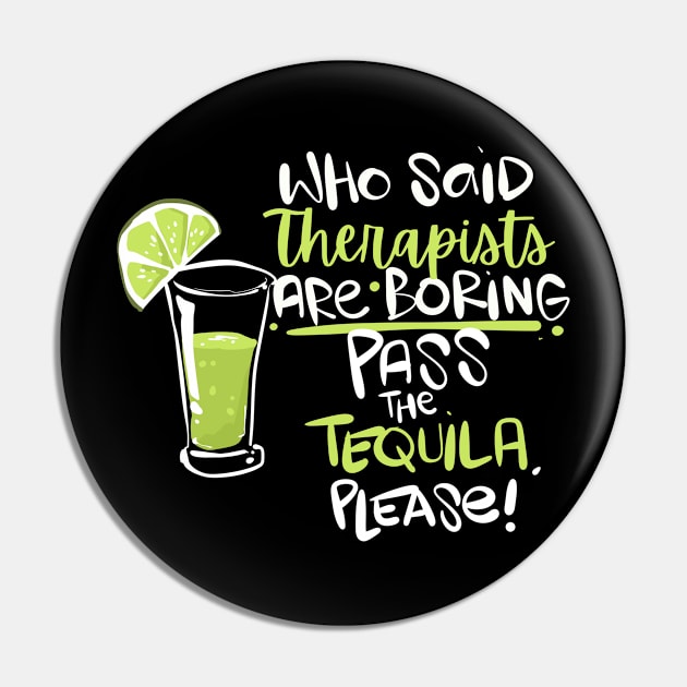 Funny Therapist Pin by TheBestHumorApparel