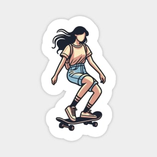 Skater Girl Magnet