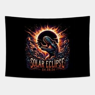 Solar Eclipsed Dino Tapestry