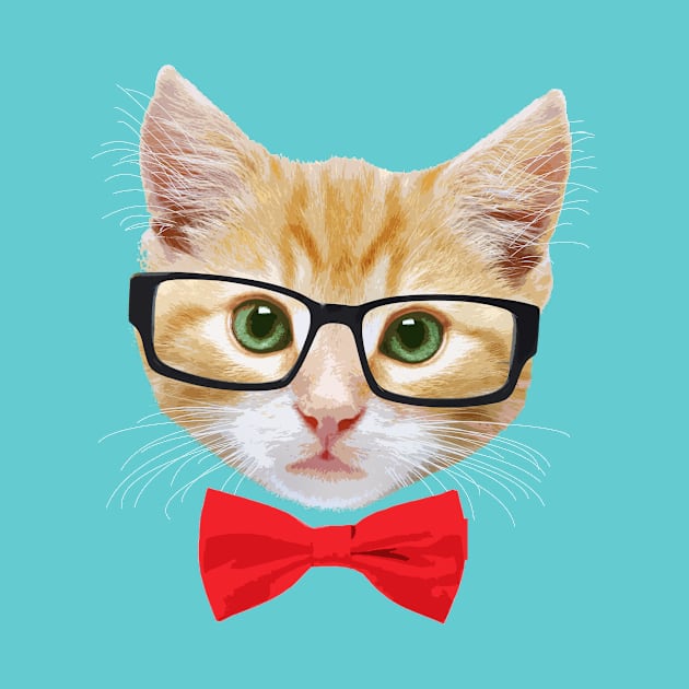 Geek Cat by JurassicArt