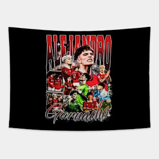 Alejandro Garnacho Retro Bootleg Tapestry