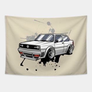 Customized Classic Cars Tapestry