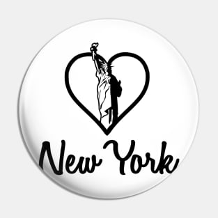 New York Heart Pin