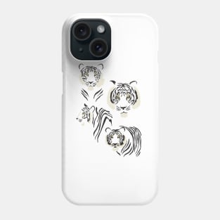 Tiger Pattern in Orange Phone Case