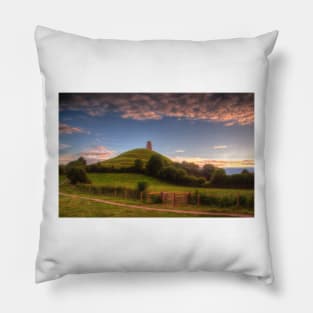 Glastonbury Tor View Pillow