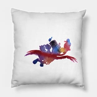 Bird Inspired Silhouette Pillow
