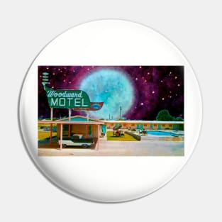 Retro Space Motel Pin