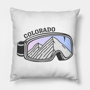 Sunset Mountain Ski Goggles | Colorado Pillow