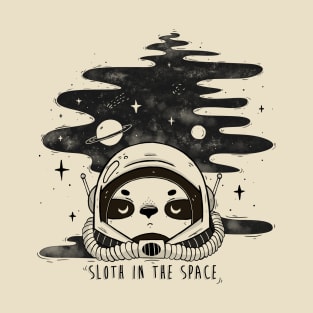 Sloth in the Space T-Shirt