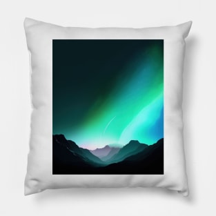 Minimalist - Aurora Borealis 03 Pillow