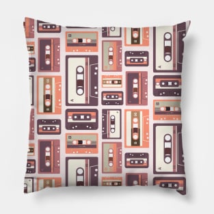 Vintage Cassette Tapes Pillow