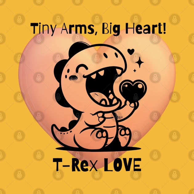 Tiny Arms, Big Heart: TRex Love by OurCelo