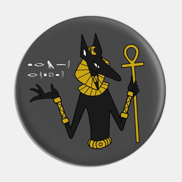 Anubis Pin by the-bone-weaver 