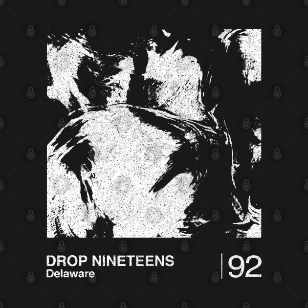 Drop Nineteens / Shoegaze Minimalist Graphic Artwork Design by saudade