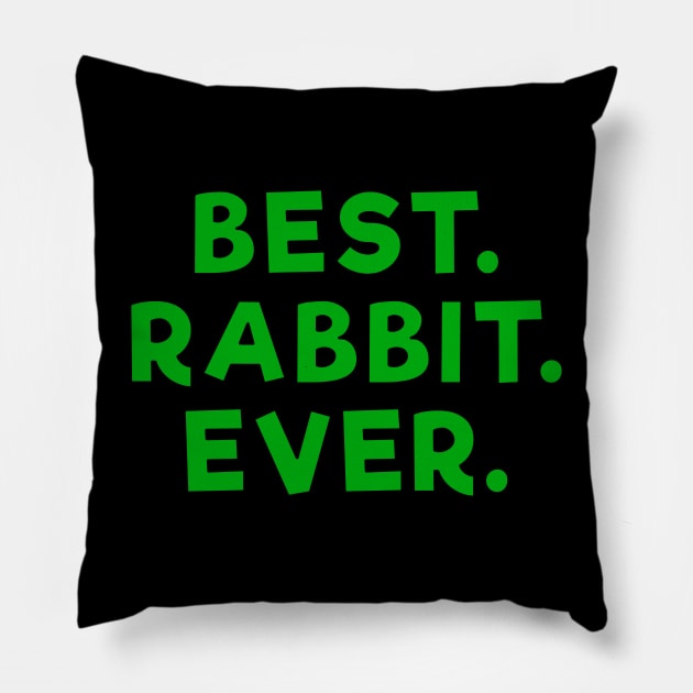 best rabbit ever Green Pillow by Dolta