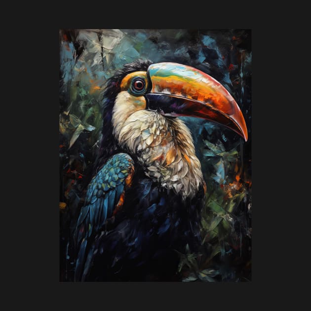 Tropical Beauty: Toucan Oil Painting by simonrudd