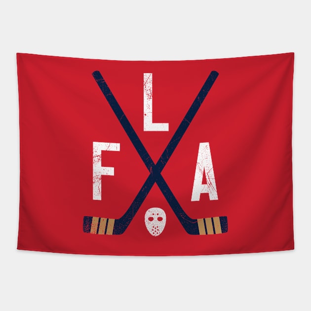 FLA Retro Sticks - Red Tapestry by KFig21