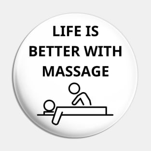 life is better with massage Pin