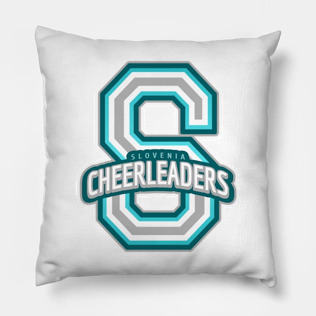 Slovenia Cheerleader Pillow by Tip Top Tee's