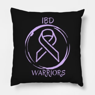 IBD Warriors Awareness Purple and Black Merchandise Pillow