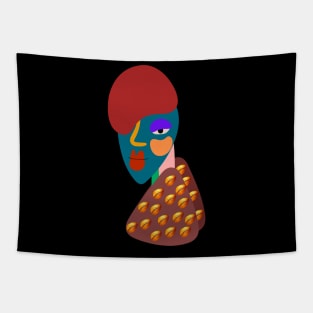 French Girl with Cowrie Shell Sweater Tapestry