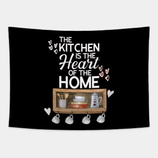 The Kitchen Is The Heart Of The Home Quote Tapestry