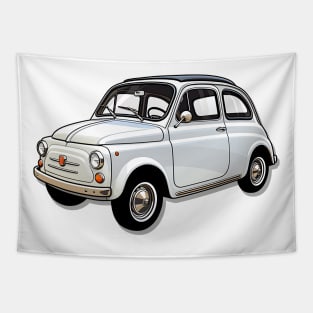 Classic Fiat 500: Timeless Symbol of Italian Style Tapestry