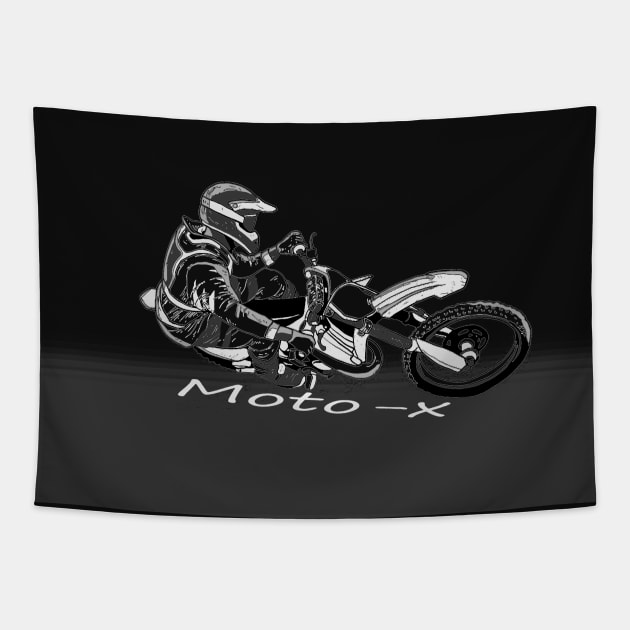 MOTO-X Racer Tapestry by Highseller