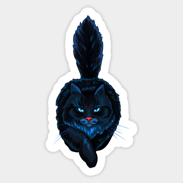 Twilight Cat Cat Sticker Teepublic