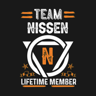 Team nissen Lifetime Member, Family Name, Surname, Middle name T-Shirt