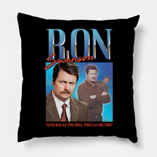 Ron Swanson Homage Pillow