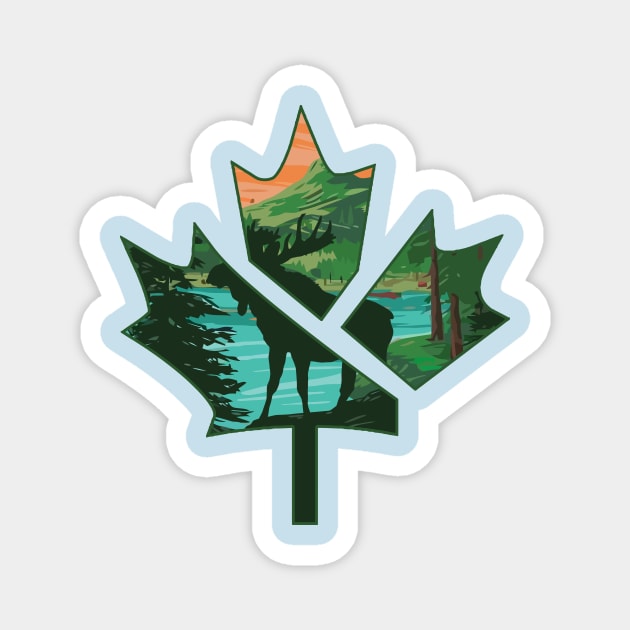 Canadian pride Magnet by ReignGFX