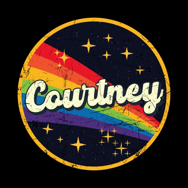 Courtney // Rainbow In Space Vintage Grunge-Style by LMW Art