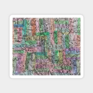 Pastel Abstract Magnet