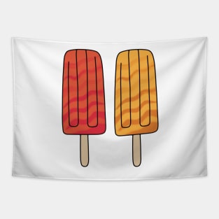 Summer Popsicle Pair Illustration Tapestry