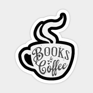 Books And Coffee Cute Reader Bookworm Gifts 2024 Magnet