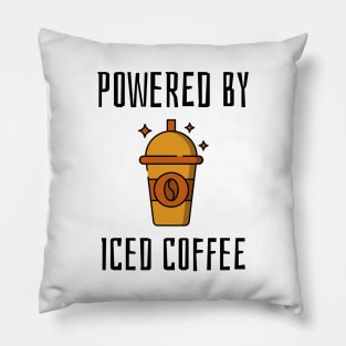 powered by iced coffee Pillow