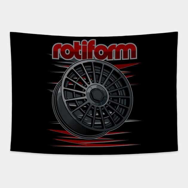 Rotiform Las R Wheel Tapestry by idrdesign