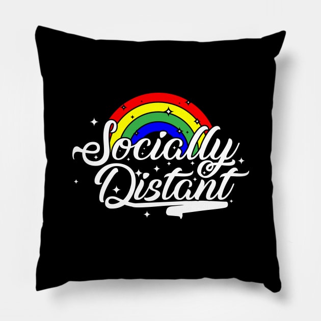 Socially Distant Pillow by jonah block