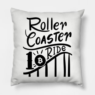 Bitcoin Roller Coaster Ride Pillow