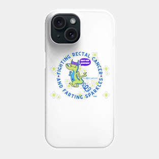 Fighting Rectal Cancer and Farting Sparkles Dragon Phone Case