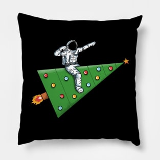 Space rocket christmas Pillow