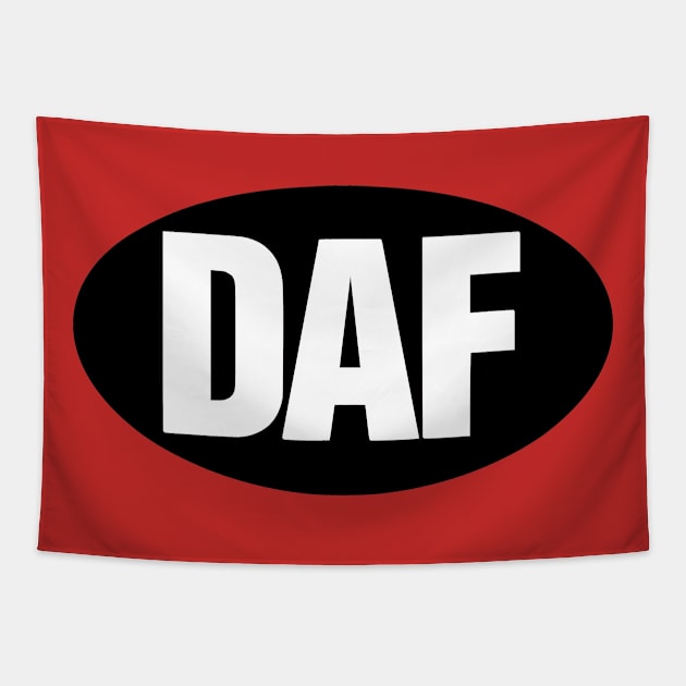 DAF - White On Black. Tapestry by OriginalDarkPoetry