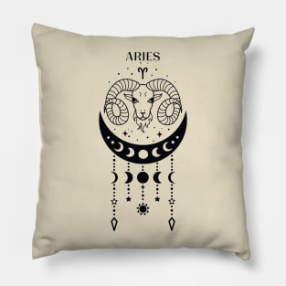 Aries star sign; gift for Aries; Aries birthday; Aries zodiac; Aries horoscope; Aries zodiac sign; April birthday Pillow