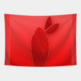 Red rabbit ears cactus Tapestry