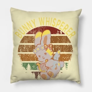 bunny whisperer Pillow