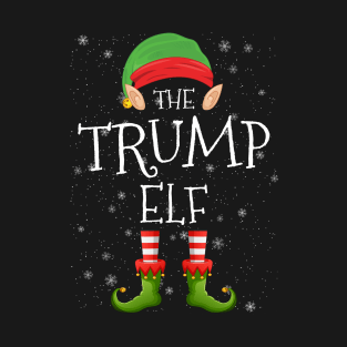 Trump Elf Family Matching Christmas Group Funny Pajama Xmas T-Shirt